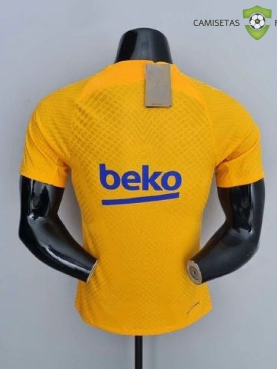 Camiseta Barcelona 22-23, Entreno Amarillo (Player Version)