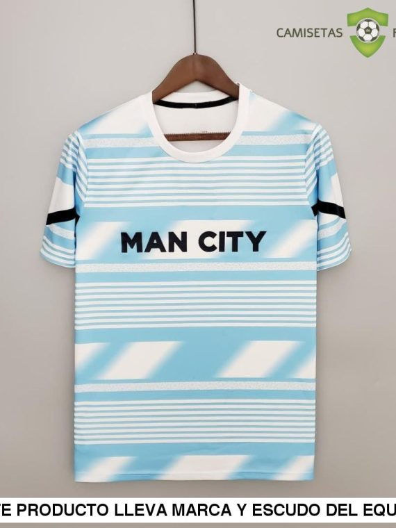 Camiseta Manchester City 22-23, Entreno Azul Celeste