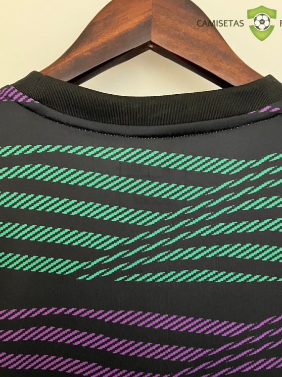 Camiseta Real Madrid 22-23, Pre-Partido Negro Violeta Verde
